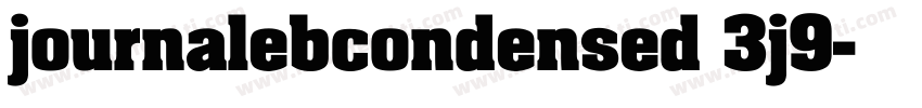 journalebcondensed 3j9字体转换